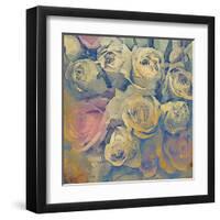 Art Floral Vintage Colorful Background. To See Similar, Please Visit My Portfolio-Irina QQQ-Framed Art Print