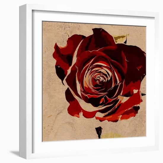 Art Floral Vintage Colorful Background. To See Similar, Please Visit My Portfolio-Irina QQQ-Framed Art Print