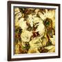 Art Floral Vintage Colorful Background. To See Similar, Please Visit My Portfolio-Irina QQQ-Framed Art Print