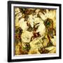 Art Floral Vintage Colorful Background. To See Similar, Please Visit My Portfolio-Irina QQQ-Framed Art Print