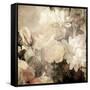 Art Floral Vintage Light Sepia Blurred Background with White Asters and Roses-Irina QQQ-Framed Stretched Canvas