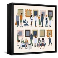 Art Gallery-Claire Huntley-Framed Stretched Canvas