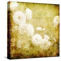 Art Grunge Floral Vintage Background Texture-Irina QQQ-Stretched Canvas