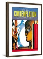 Art is Contemplation-null-Framed Art Print