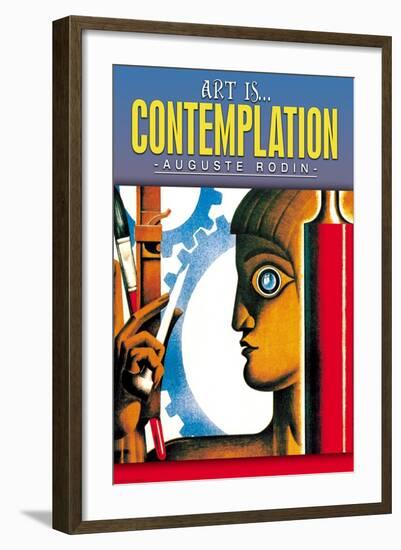 Art is Contemplation-null-Framed Art Print