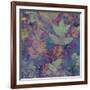 Art Leaves Autumn Background in Blue Color-Irina QQQ-Framed Photographic Print