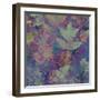 Art Leaves Autumn Background in Blue Color-Irina QQQ-Framed Photographic Print