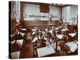 Art Lesson, Fulham County Secondary School, London, 1908-null-Stretched Canvas