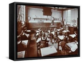 Art Lesson, Fulham County Secondary School, London, 1908-null-Framed Stretched Canvas