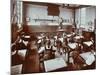 Art Lesson, Fulham County Secondary School, London, 1908-null-Mounted Photographic Print