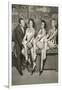 Art Linkletter with Bathing Beauties-null-Framed Art Print