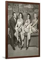 Art Linkletter with Bathing Beauties-null-Framed Art Print