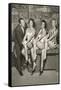 Art Linkletter with Bathing Beauties-null-Framed Stretched Canvas