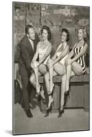 Art Linkletter with Bathing Beauties-null-Mounted Art Print