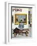 "Art Lover" Saturday Evening Post Cover, March 3, 1956-Stevan Dohanos-Framed Giclee Print