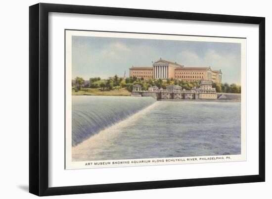 Art Museum, Schuylkill River, Philadelphia, Pennsylvania-null-Framed Art Print