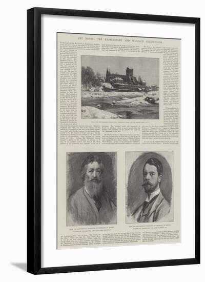 Art Notes, the Kepplestone and Wallace Collections-null-Framed Giclee Print