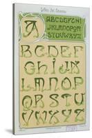 Art Nouveau Alphabet. 1903-E. Mulier-Stretched Canvas