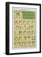 Art Nouveau Alphabet. 1903-E. Mulier-Framed Premium Giclee Print