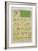 Art Nouveau Alphabet. 1903-E. Mulier-Framed Giclee Print