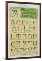 Art Nouveau Alphabet. 1903-E. Mulier-Framed Giclee Print