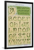 Art Nouveau Alphabet. 1903-E. Mulier-Framed Giclee Print