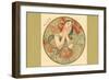 Art Nouveau Aout-Found Image Press-Framed Giclee Print