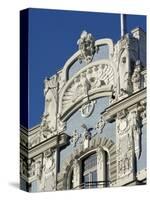 Art Nouveau Architecture, 10B Elizabetes Iela, Designed by Mikhail Eisenstein, Riga, Latvia-Gary Cook-Stretched Canvas