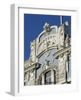 Art Nouveau Architecture, 10B Elizabetes Iela, Designed by Mikhail Eisenstein, Riga, Latvia-Gary Cook-Framed Photographic Print