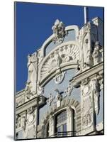 Art Nouveau Architecture, 10B Elizabetes Iela, Designed by Mikhail Eisenstein, Riga, Latvia-Gary Cook-Mounted Photographic Print