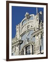 Art Nouveau Architecture, 10B Elizabetes Iela, Designed by Mikhail Eisenstein, Riga, Latvia-Gary Cook-Framed Photographic Print