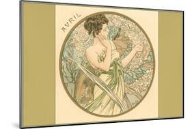 Art Nouveau Avril-Found Image Press-Mounted Giclee Print