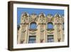 Art Nouveau building on Alberta Street in central Riga, Latvia-Keren Su-Framed Photographic Print