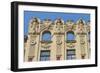 Art Nouveau building on Alberta Street in central Riga, Latvia-Keren Su-Framed Photographic Print