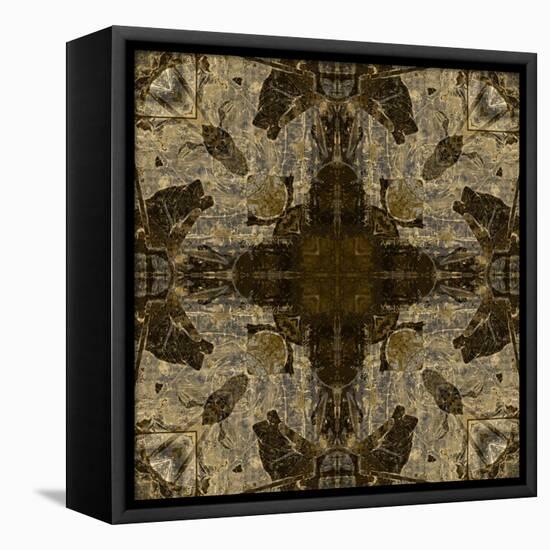 Art Nouveau Colorful Ornamental Vintage Pattern in Brown Color-Irina QQQ-Framed Stretched Canvas