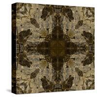 Art Nouveau Colorful Ornamental Vintage Pattern in Brown Color-Irina QQQ-Stretched Canvas