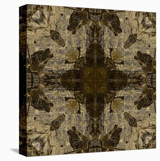 Art Nouveau Colorful Ornamental Vintage Pattern in Brown Color-Irina QQQ-Stretched Canvas