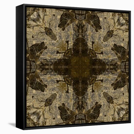 Art Nouveau Colorful Ornamental Vintage Pattern in Brown Color-Irina QQQ-Framed Stretched Canvas