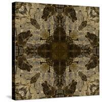 Art Nouveau Colorful Ornamental Vintage Pattern in Brown Color-Irina QQQ-Stretched Canvas