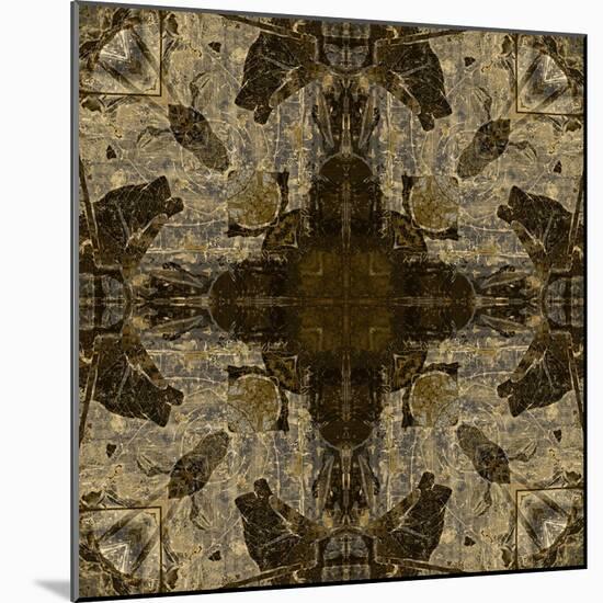 Art Nouveau Colorful Ornamental Vintage Pattern in Brown Color-Irina QQQ-Mounted Art Print