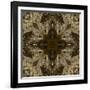 Art Nouveau Colorful Ornamental Vintage Pattern in Brown Color-Irina QQQ-Framed Art Print