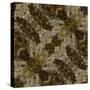 Art Nouveau Colorful Ornamental Vintage Pattern in Brown Color-Irina QQQ-Stretched Canvas