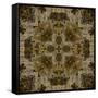 Art Nouveau Colorful Ornamental Vintage Pattern in Brown Color-Irina QQQ-Framed Stretched Canvas
