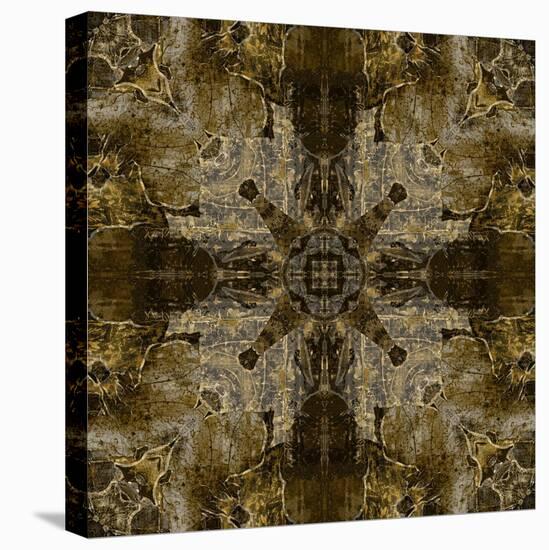 Art Nouveau Colorful Ornamental Vintage Pattern in Brown Color-Irina QQQ-Stretched Canvas