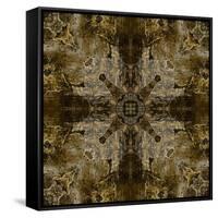 Art Nouveau Colorful Ornamental Vintage Pattern in Brown Color-Irina QQQ-Framed Stretched Canvas