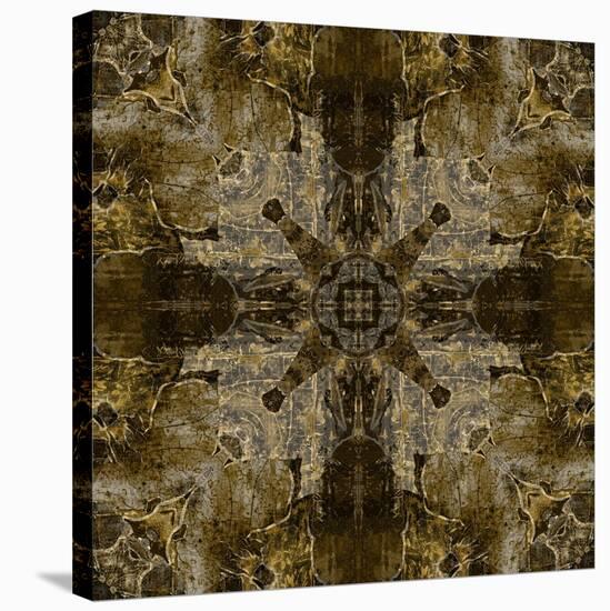 Art Nouveau Colorful Ornamental Vintage Pattern in Brown Color-Irina QQQ-Stretched Canvas