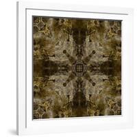 Art Nouveau Colorful Ornamental Vintage Pattern in Brown Color-Irina QQQ-Framed Art Print