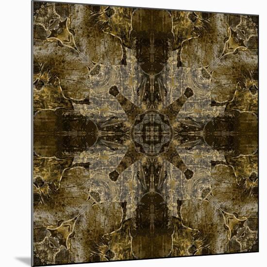 Art Nouveau Colorful Ornamental Vintage Pattern in Brown Color-Irina QQQ-Mounted Art Print