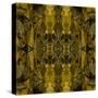 Art Nouveau Colorful Ornamental Vintage Pattern in Gold and Green Colors-Irina QQQ-Stretched Canvas