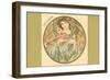 Art Nouveau Decembre-Found Image Press-Framed Giclee Print